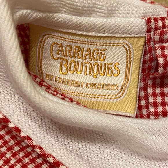 Embroidered Crab Print Jon-Jon Romper Jumper Sz 6 Months - Picture 4 of 5